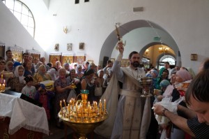 19 августа 2014г, Освящение плодов на праздник Преображения.